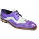 Duca Di Matiste "Saranno" Lavender/Bone Genuine Italian Calf Leather Lace-Up Dress Shoes.